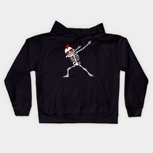 Dabbing Skeleton Dancing skull Hip hop funny Halloween Kids Hoodie